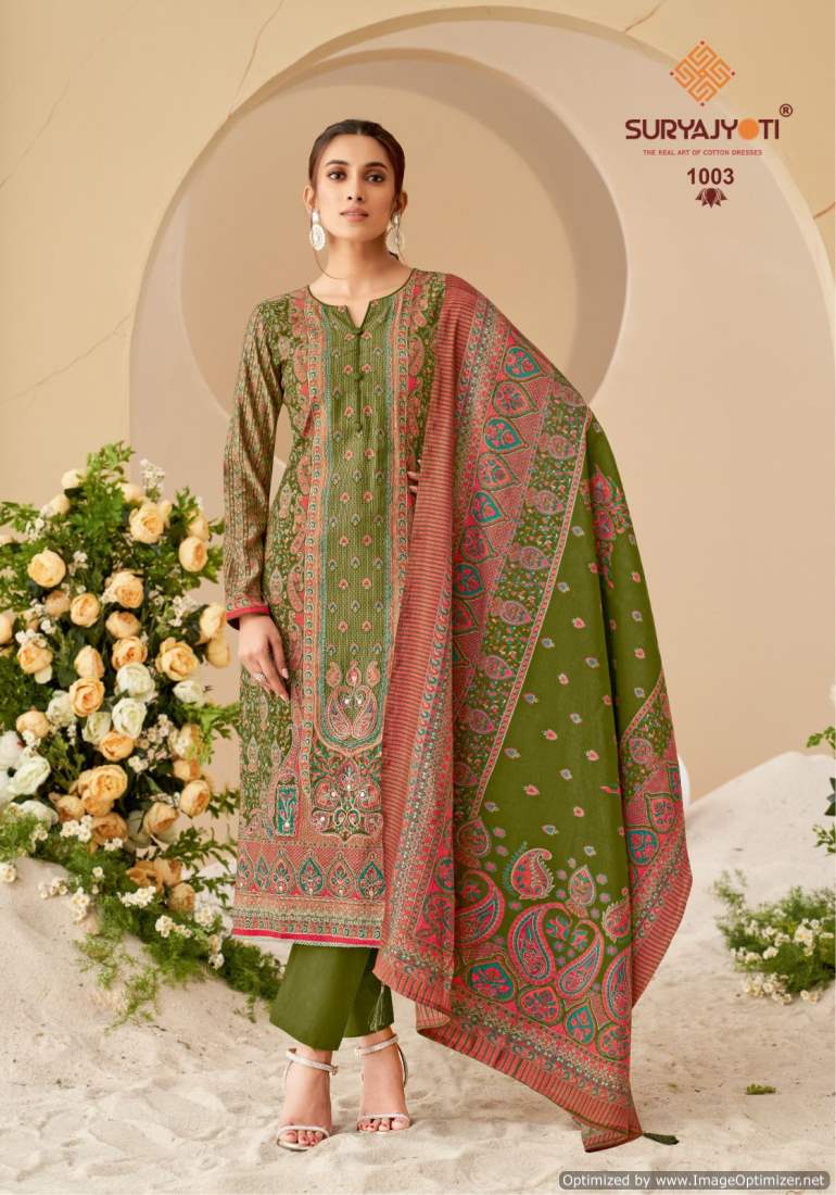Payal Vol 1 By Suryajyoti Modal Embroidery Printed Dress Material Wholesalers In Delhi
